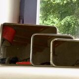 Trio of Barber vintage mirror