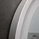 1970s Italian Round Aluminium Mirror