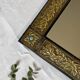 Rare turquoise large mirror