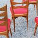Set of 6 vintage Scandinavian style chairs from the 50s