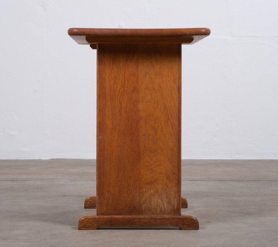 Vintage Oak Magazine Holder, Denmark, 1960s