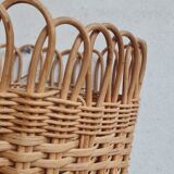 Wicker heart basket