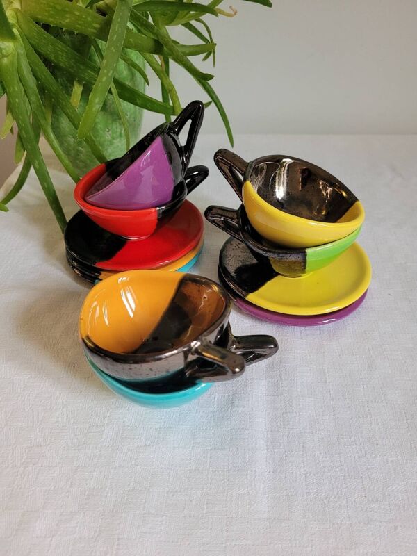 Service à café Vallauris par Auguste Lucchesi