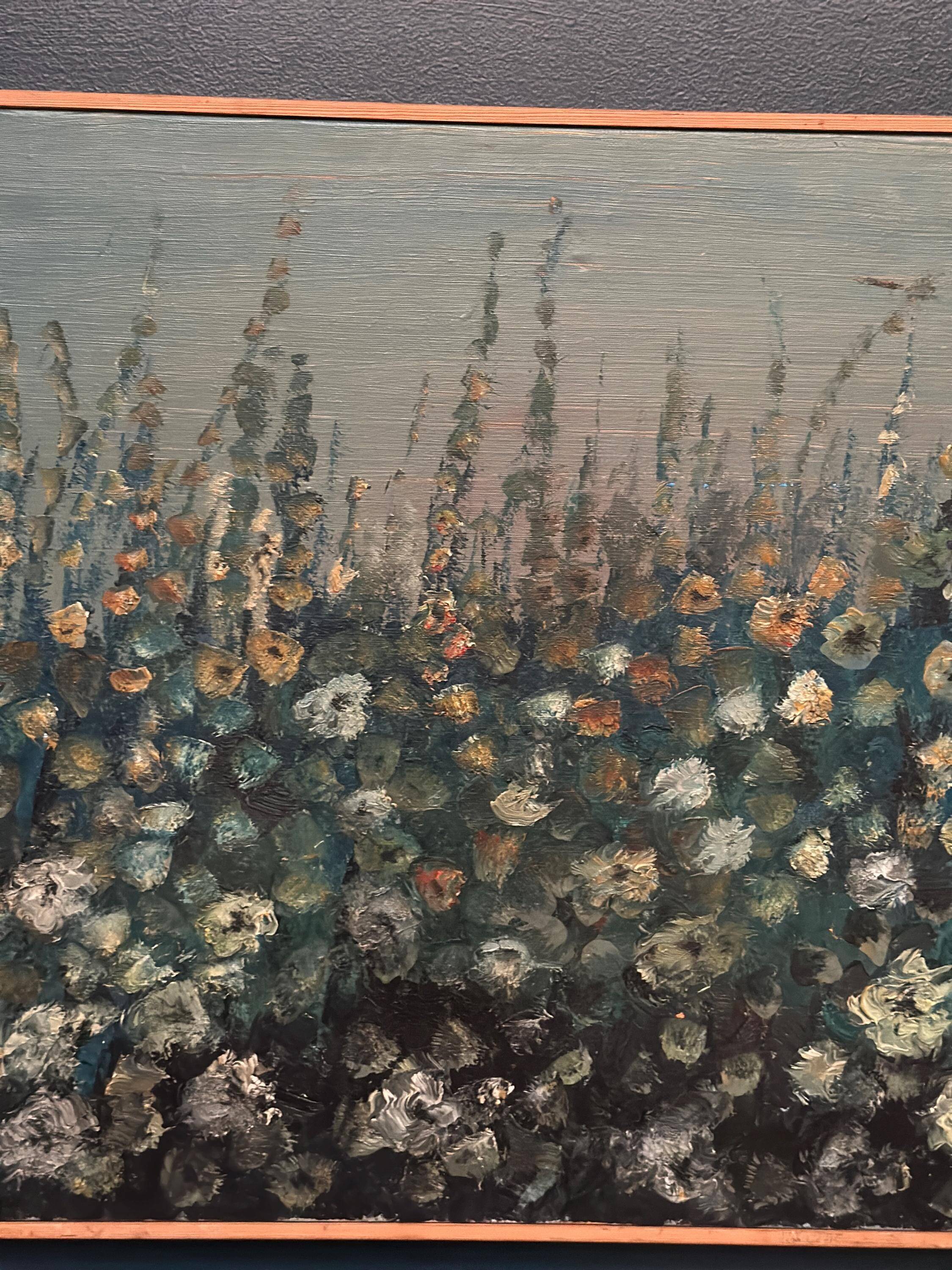 Original Swedish Oil on Canvas – “Flowers” – Signed – Dated 1995 – Vintage