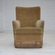 1970s, Danish armchair., original light green furniture velour.