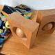 Constructivist wooden bookends