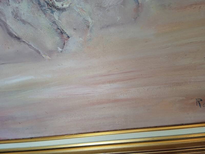 Roger Vivés painting fantasia oil on canvas