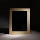 Lacquered Goatskin Parchment Wall Mirror by Aldo Tura | Italy 1970s