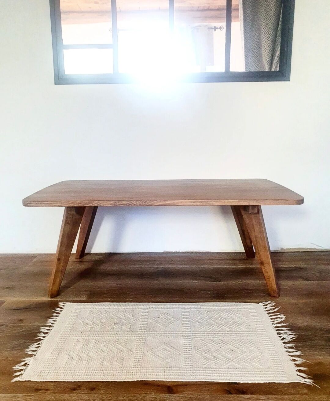 Solid wood coffee table