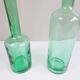 Vases bouteilles en verre vert de Villeroy et Boch