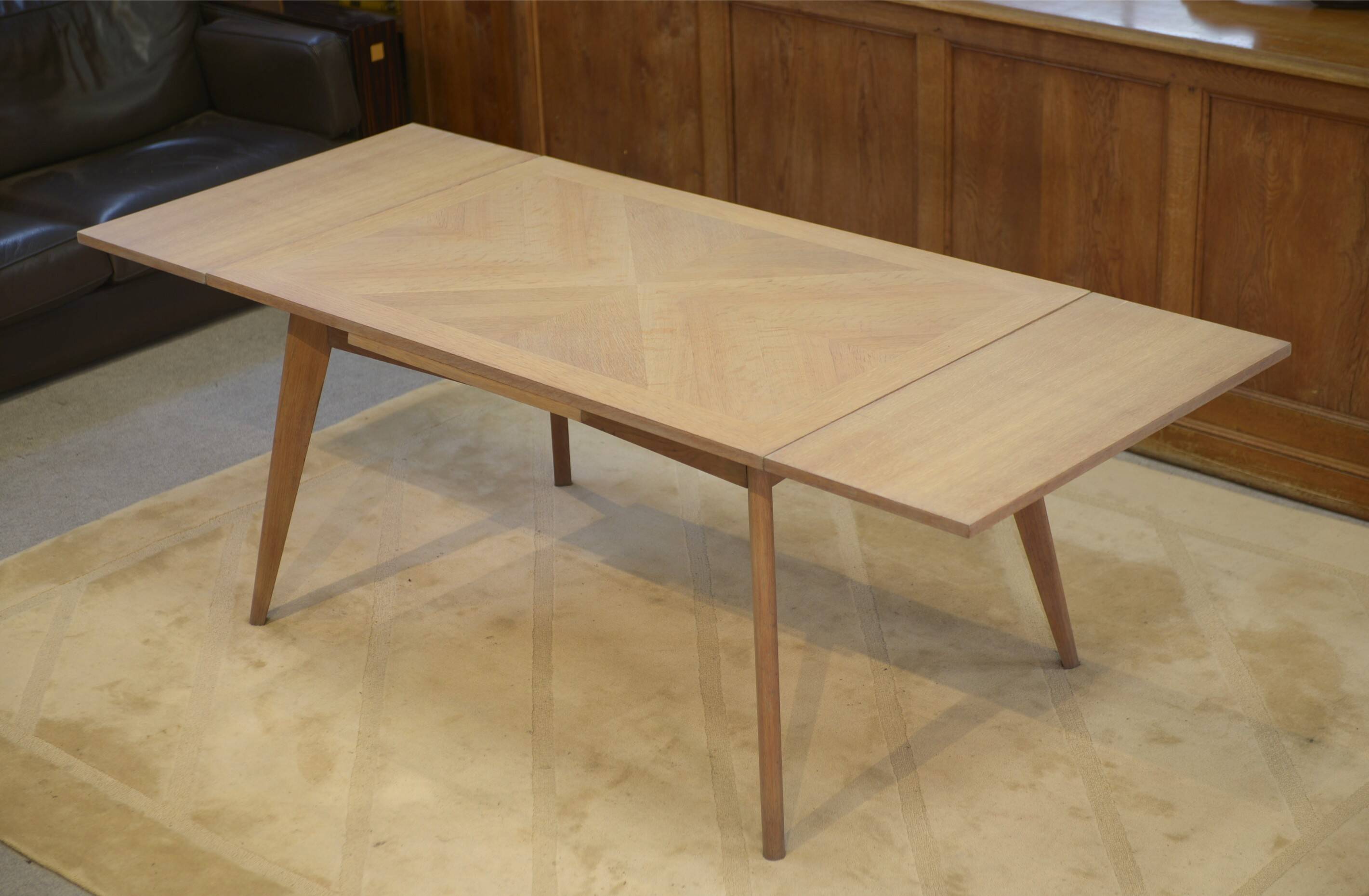 Table en chêne cérusé 1960’s