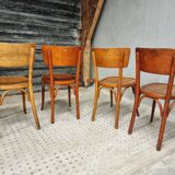 Old French cafe chairs set of 4 pcs