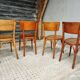 Old French cafe chairs set of 4 pcs