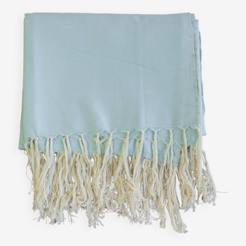 Moroccan blanket 100% cotton - blue
