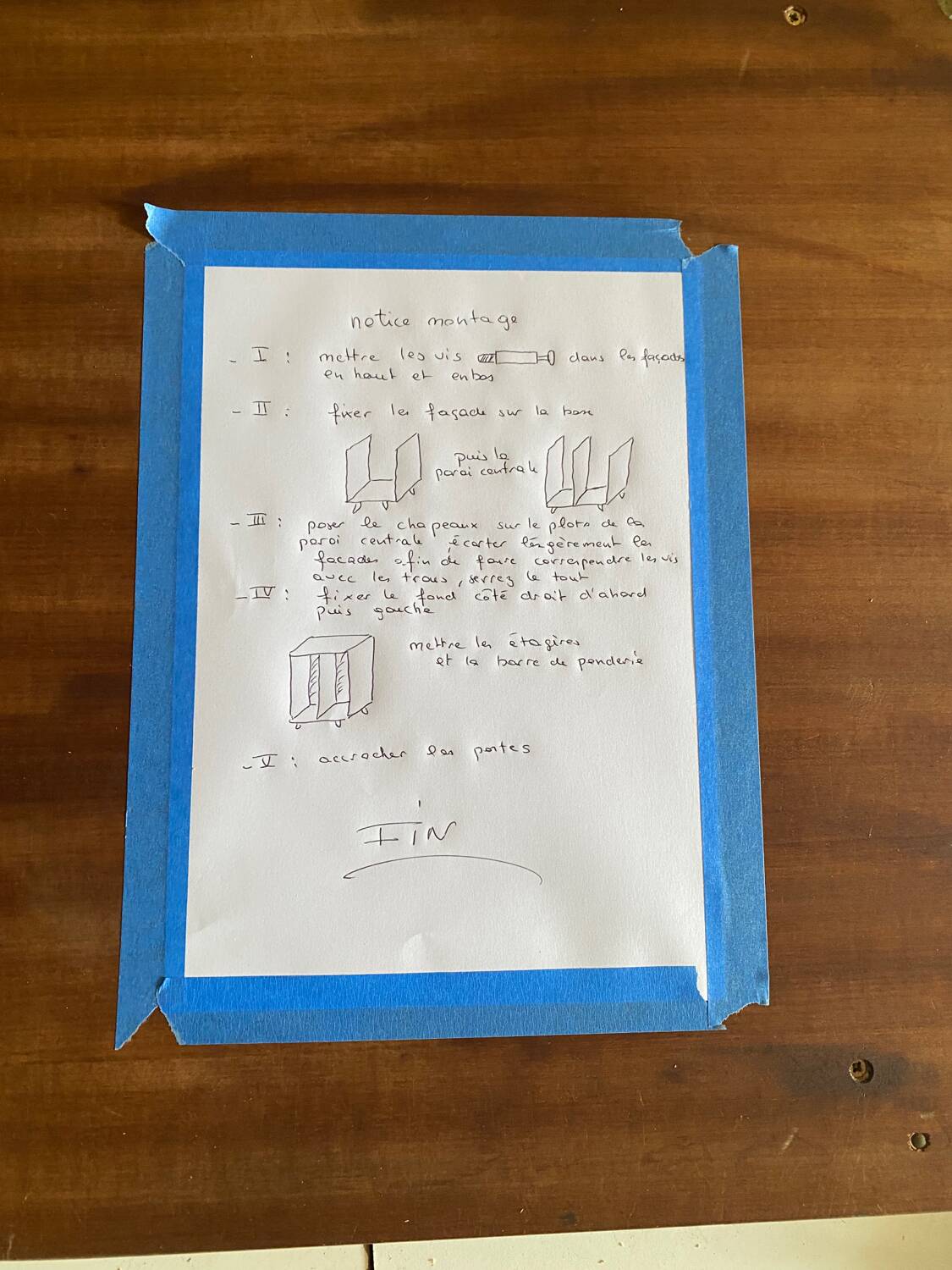 Armoire vintage pieds compas