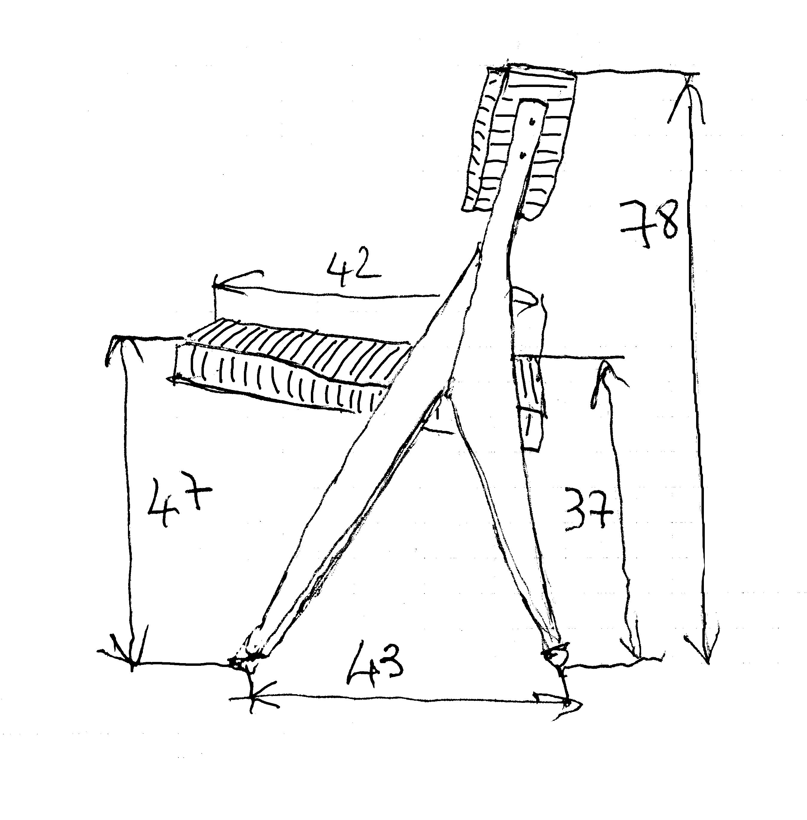 2 chairs compass compass 60s