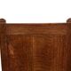 Art Deco High Back chair in oak minimalist design