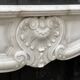 Louis XV style fireplace in Carrara marble