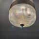 Vintage italian glass light pendant lamps, set of 2