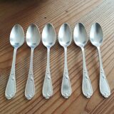 Small old silver metal spoons