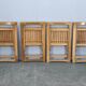 Set of 4 Trieste Folding Chairs by Aldo Jacober for Alberto Bazzani
