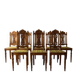 Set of 9 Renaissance Revival dining chairs, carved wood, Czechoslovakia, early 20th century