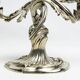 Pair of Christofle candlesticks 19th century – Trianon model silver-plated bronze