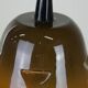 Vintage green and yellow enamel pendant light in good condition