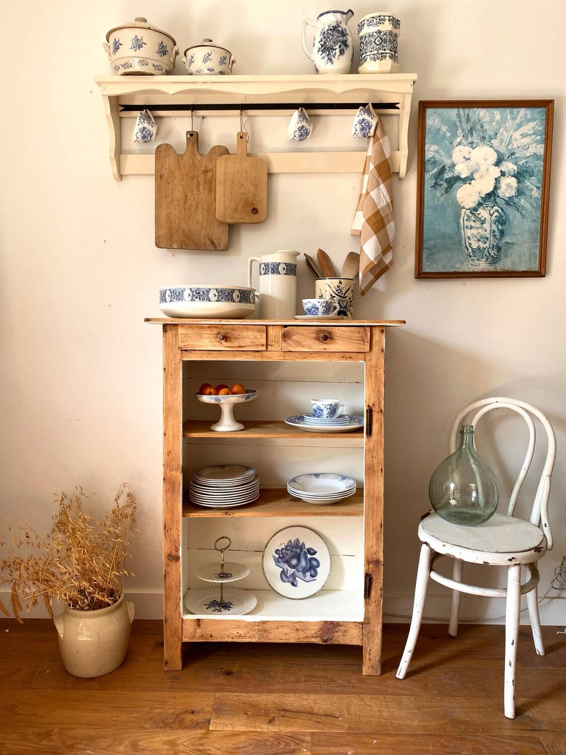 Old earthenware basin from Sarreguemines