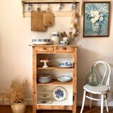 Old earthenware basin from Sarreguemines