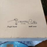 Coupe en cristal d'opaline soufflée