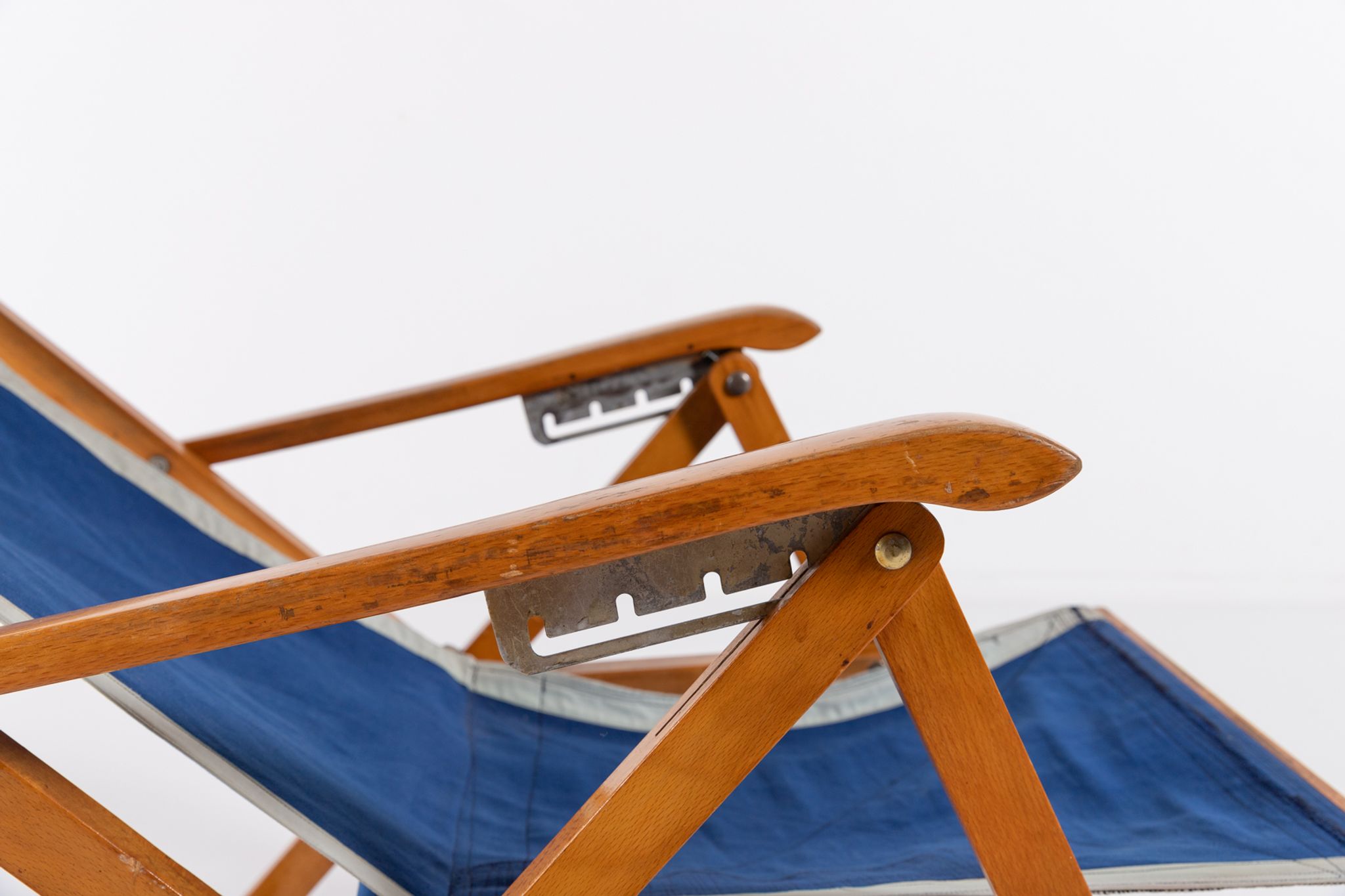 Italian foldable chaise longue by Fratelli Reguitti 1960