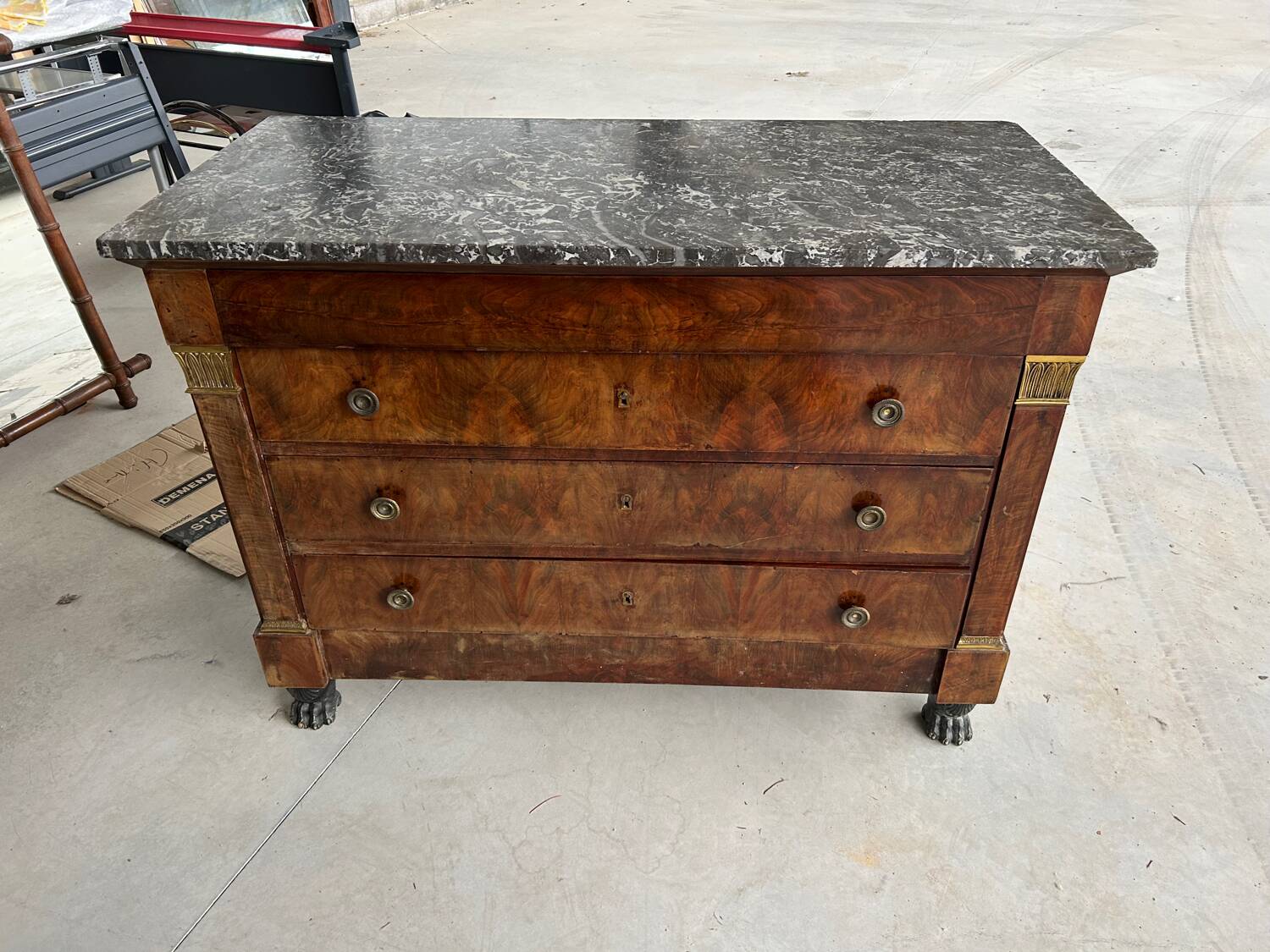 Empire style chest of drawers