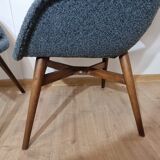 Restored shell armchair by Miroslav Navratil