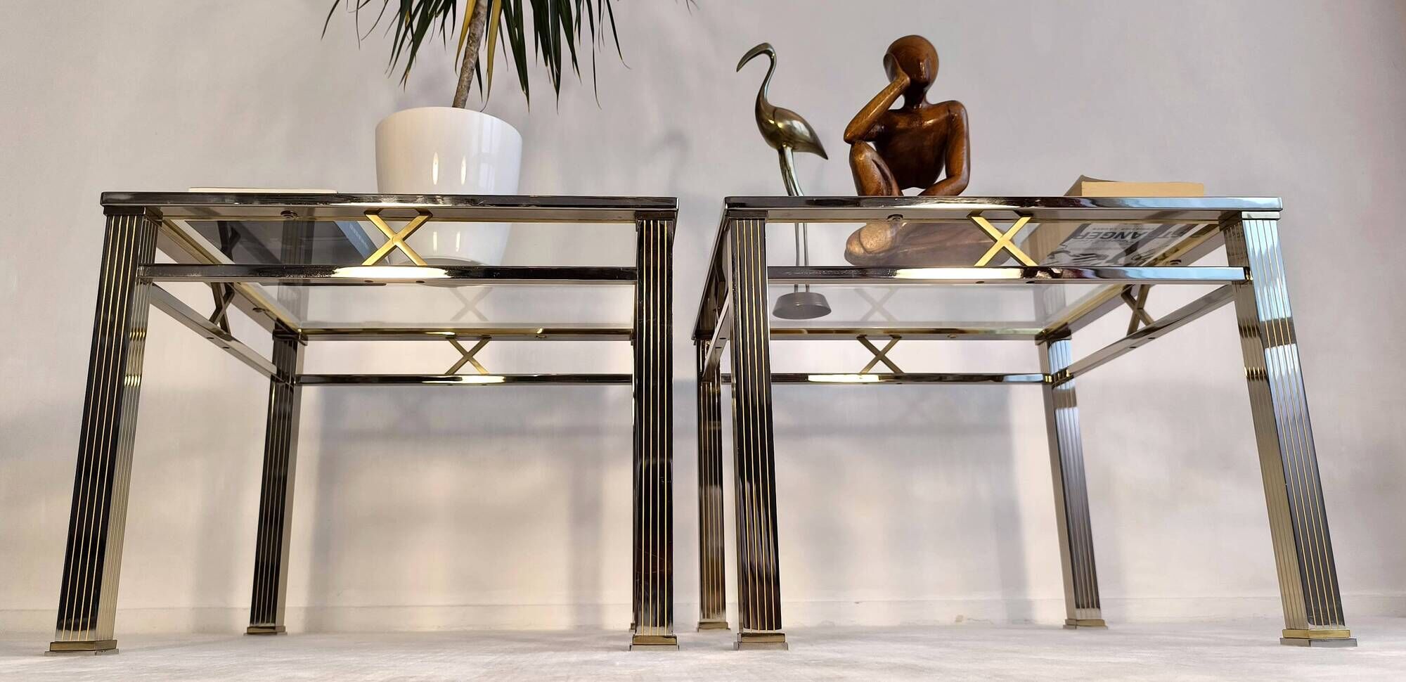 Magnificent pair of orsenigo italy coffee tables from the art deco collezione range