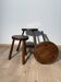 Farm stool in solid oak wood