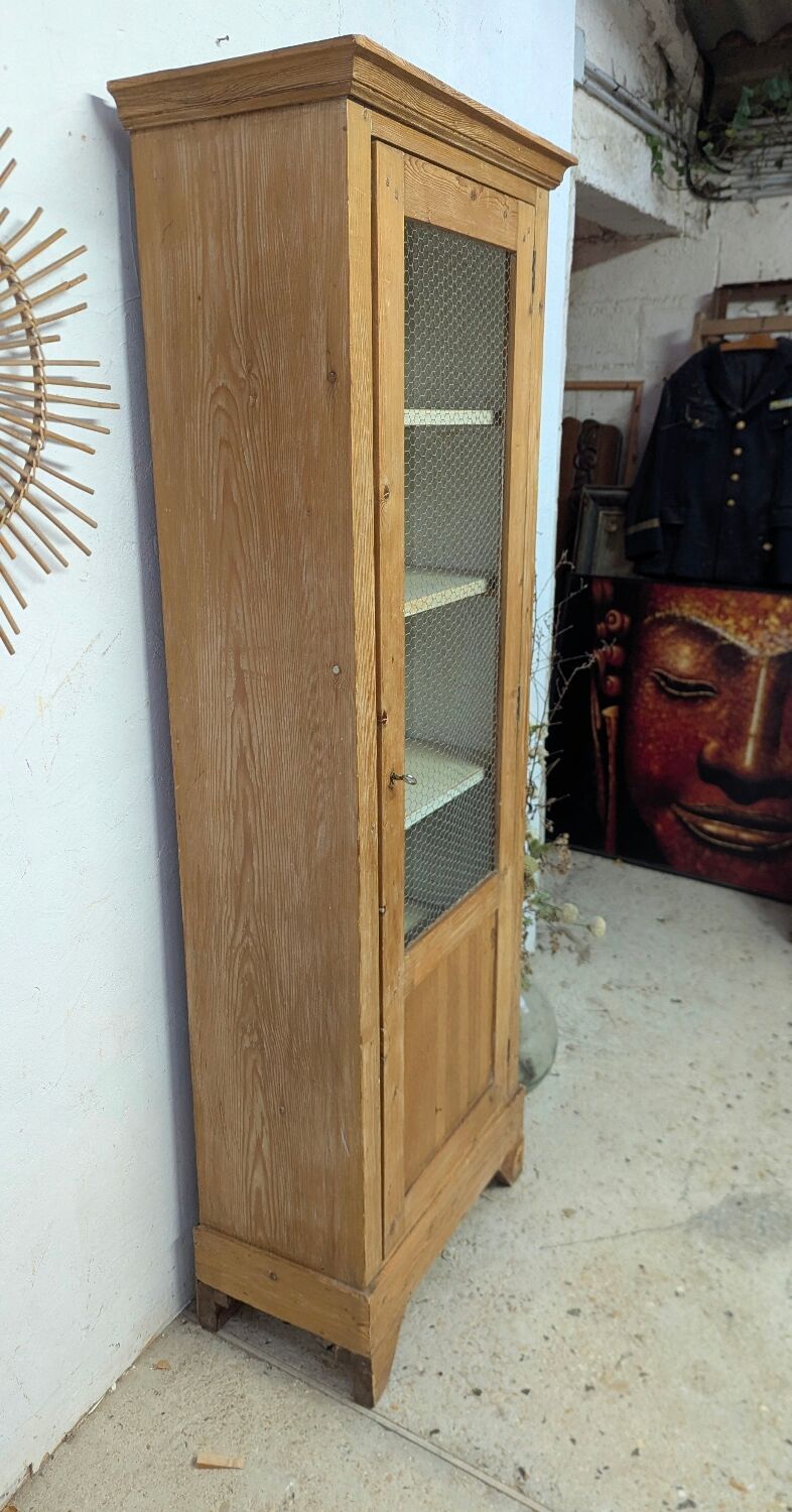 Linen cupboard library display cabinet shabby vintage patina