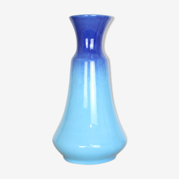 Vase Roberto Rigon en céramique bleue