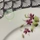 8 assiettes en porcelaine fleurie, fin XIXeme