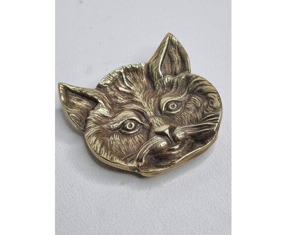 Presse Papier Tete De Chat En Laiton Massif Selency Presse Papier Tete De Chat En Laiton Massif Selency