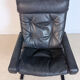 Siesta armchair by Ingmar Relling – black leather – Westnofa