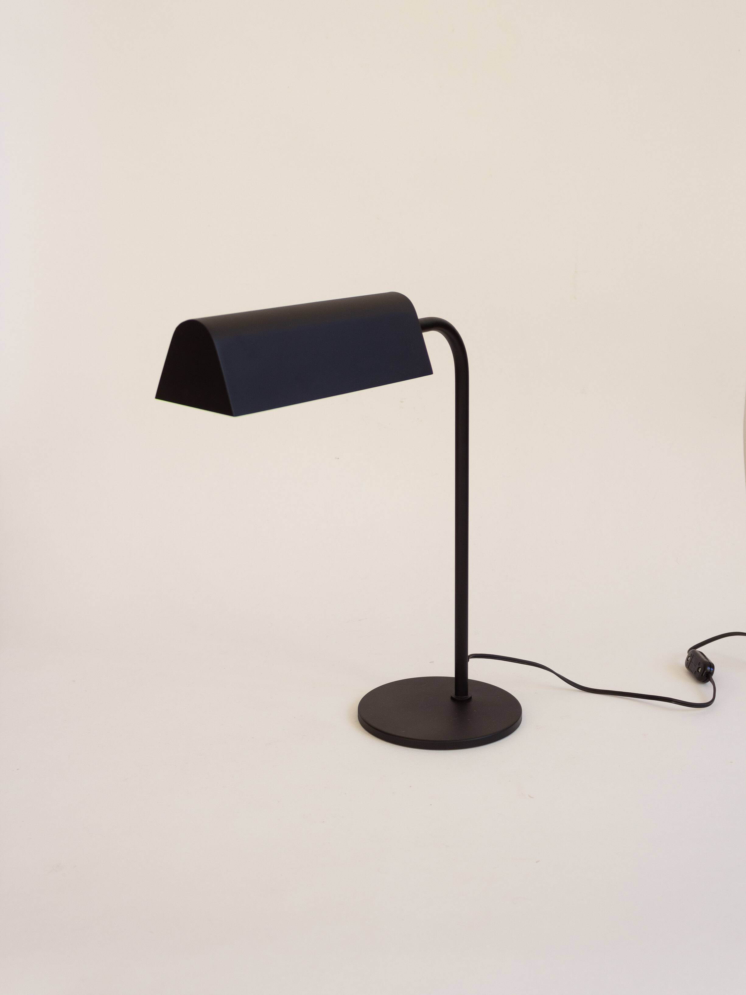 Desk lamp, reading light in black metal, Amilux, 1960s