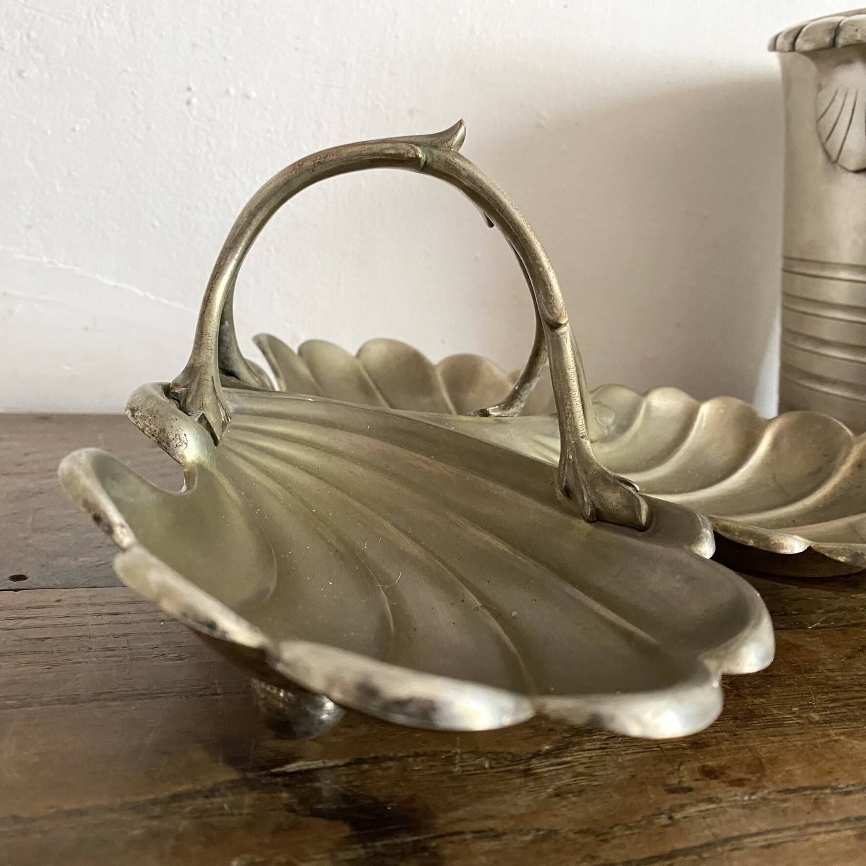 Art Nouveau silver-plated serving tray