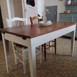 Farmhouse table with extensions