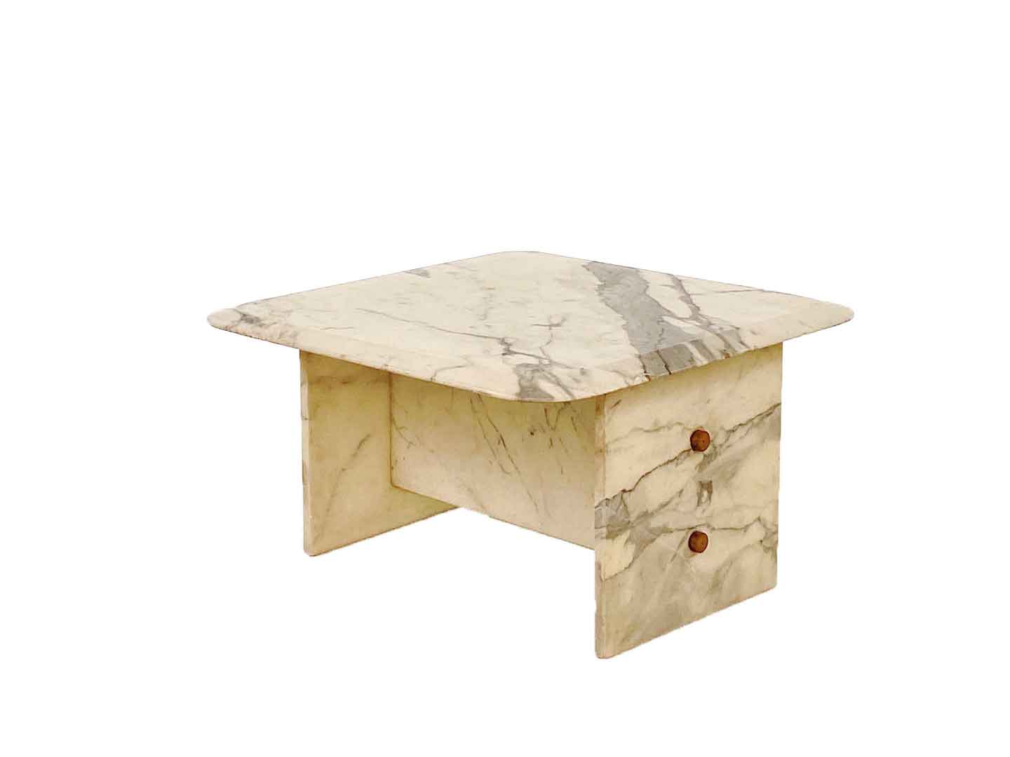 Vintage marble coffee table, 1980s