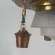 Art Deco ceiling light in copper and glass, 1940s, Germany