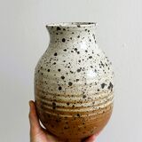 Vase en grès pyrite Bernadette Ver Eecke