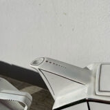 Art Deco teapot, 1930s, white and silver porcelain