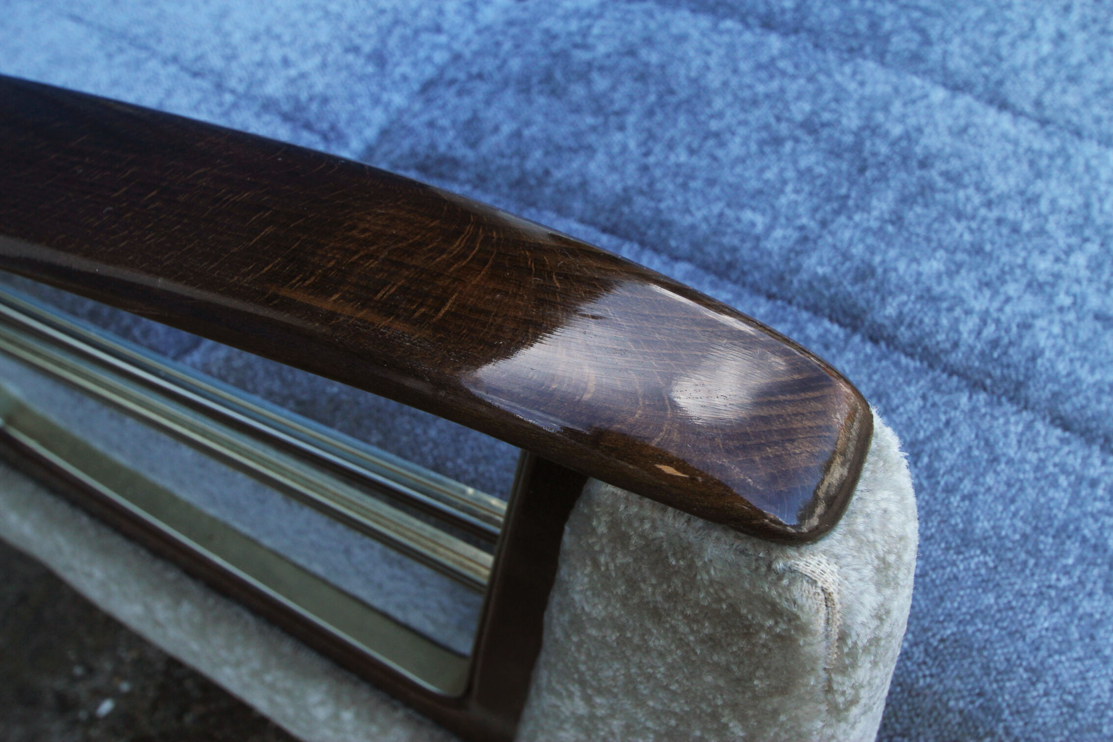 50s sofa in blue/beige