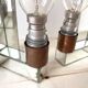 Pair of 1930s Art Deco mirror glass wall lights, vintage lighting